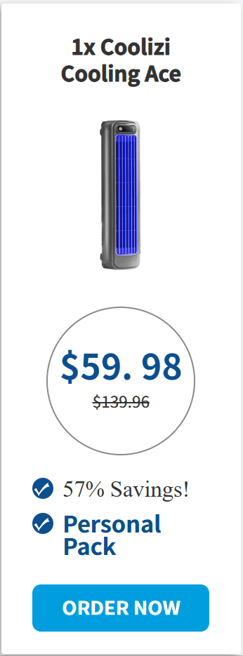 Coolizi Cooling Ace offer package price 